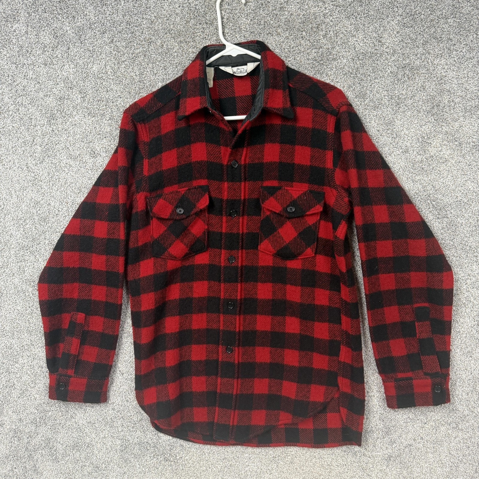 Vintage 80s 90s Woolrich Flannel Shirt S Lumberjack Gorpcore Heritage Usa Made